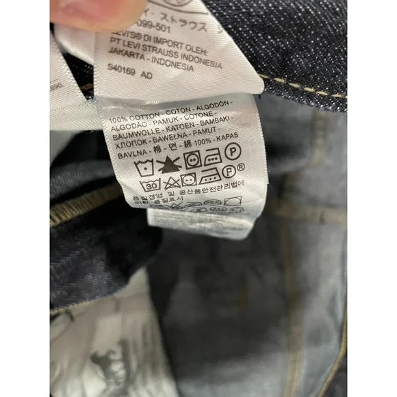 Levis 514 Straight Leg Jeans Mens 33x30 Blue Dark Wash Denim 100% Cotton - Picture 6 of 16